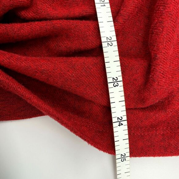 Christopher & Banks red heather faux knot front sweater, size M - Picture 6 of 7